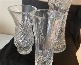 Heavy Crystal Vases