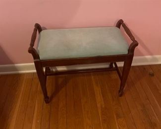 Mahogany Vanity Bench