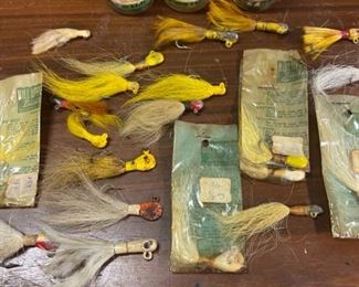 Vintage Bucktail Jigs and Uncle Josh Pork