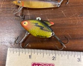 Vintage lures including heddon sonic