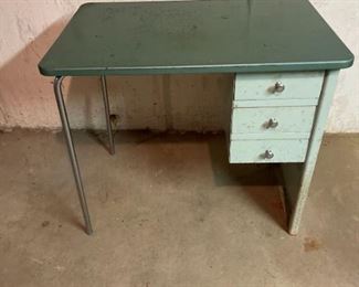 Vintage Metal Desk