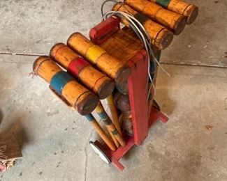 Wooden Croquet Set