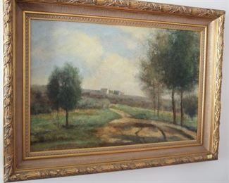 Oil painting landscape signed Stephano