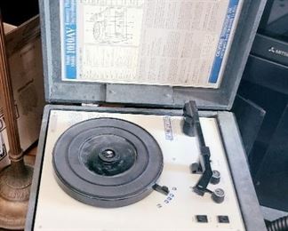 1 of 2 Vintage Portable turntable