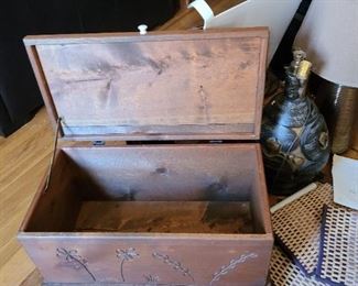 Vintage wooden storage box