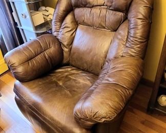 Leather recliner
