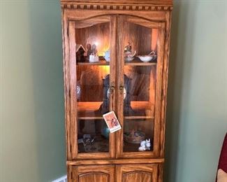 Peters-Revington Lighted Curio Cabinet!