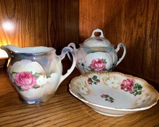 Bavarian Cream/Sugar & Bowl!