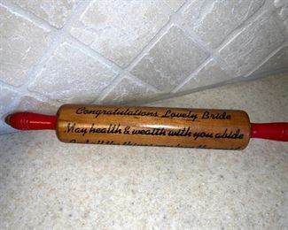 Vintage Rolling Pin for Bride!
