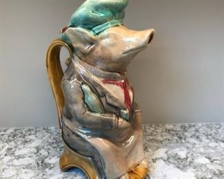 Frie Onnaing France #735 Pig Wine Pitcher!