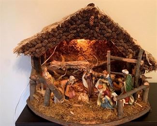 Heritage 11 Piece Ceramic Nativity Set w/Deluxe Stable!