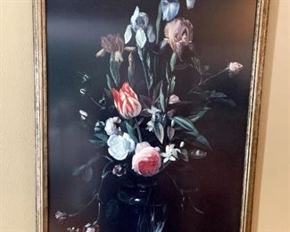 Daniel Seghers “Flowers in a Glass Vase” 1635 Framed Print!