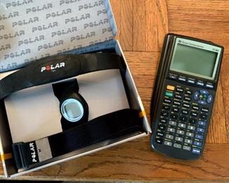 Polar Heart Rate Monitor and TI-83 Calculator!