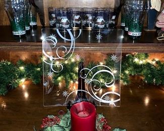 Christmas Coca-Cola Glasses, Etc!