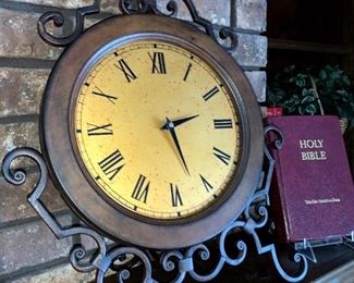 Wrought Iron Mantle Clock!