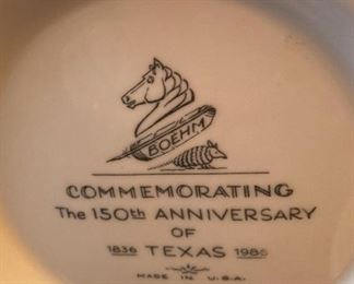 The 150 Anniversary of Texas Commemorative Bowl - made in the USA.  Thankful for  the USA and for Texas!!!