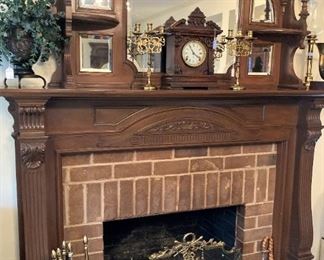 Mantel and fireplace accessories