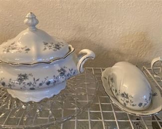 Tureen and butter dish