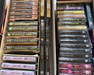 Some of the many cassette tapes