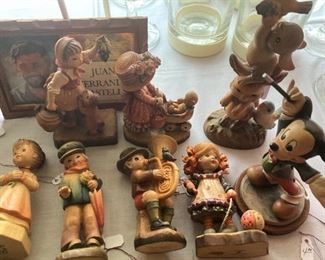 Hand carved Anri figures from Italy