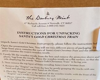 Danbury Mint Christmas Train ornaments