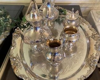 Another silverplate tea and coffee service  -The King Francis   by Reed & Barton (Silvermasters since 1824)