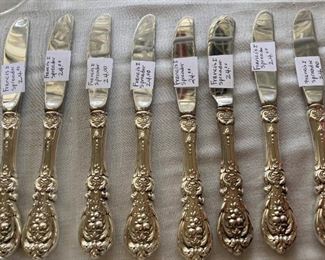 Francis I sterling silver butter spreaders