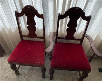 vintage wood chairs