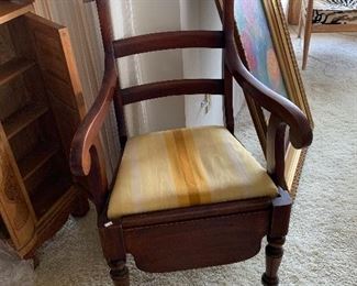 Antique wooden side chair