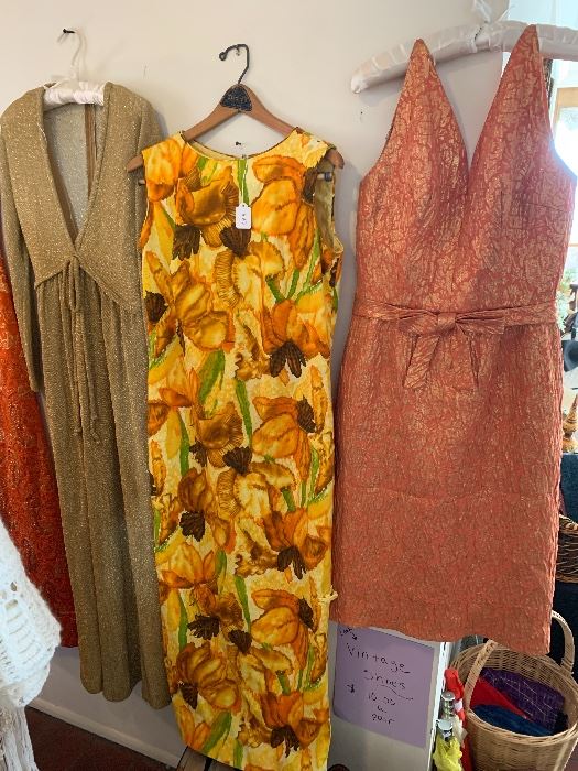 Vintage tiki gown by Stan Hicks, plus custom 60's designs