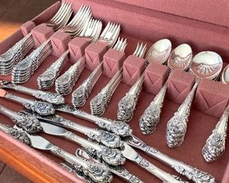 Wallace Sterling Flatware - Service for 12- "Sir Christopher" 
