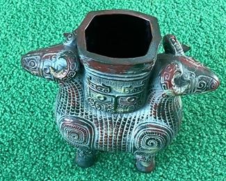 Decorative Figural Vase/Planter - 8" H x 9" W 