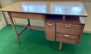 Mid Century "Floating" Top desk by Hooker 