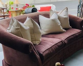 Bob Mackie Sofa - Plum Colored 