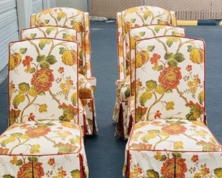 Design Master Floral Dining Chairs • 6 Chairs 