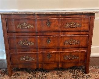 Century chest with marble top