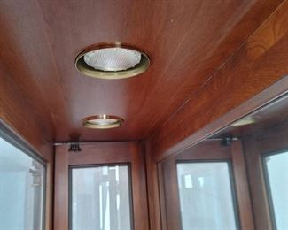 Ethan Allen display Curio cabinets with illumination (2 pieces)