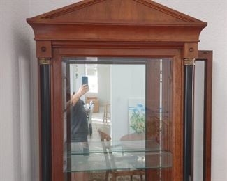 Ethan Allen display Curio cabinets with illumination (2 pieces)