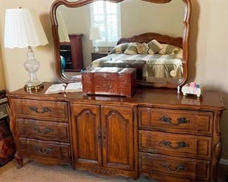 Solid Wood dresser with mirror