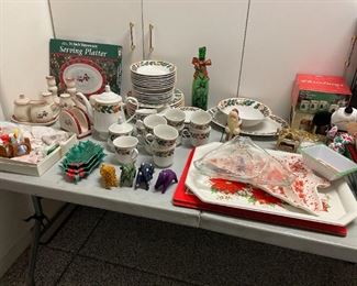 Holiday china set