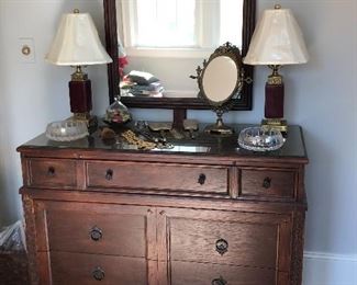 J B Sciver Furniture Co. Dresser and mirror