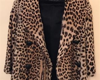 Jandel Leopard fur jacket from Montaldo size XS