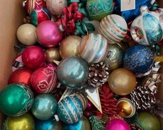 Glass ornaments 