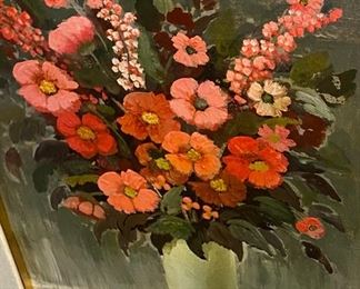 Original oil flower painting