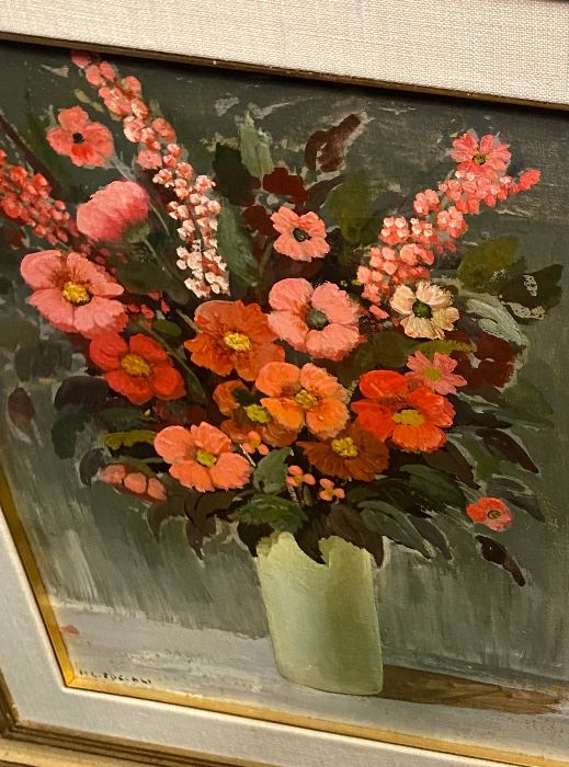 Original oil flower painting