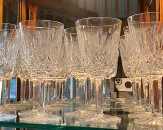 Waterford Lismore glasses, many sizes