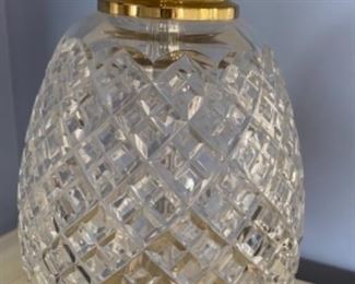 Waterford crystal pineapple lamp