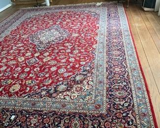 #9	Hand-knotted Persian Kashan 10'7" x 14'6"  	 $1,500.00 
