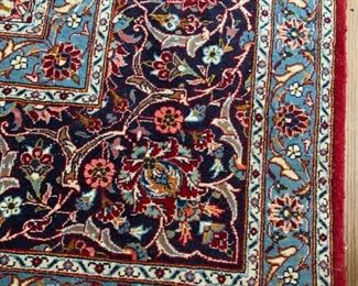 #9	Hand-knotted Persian Kashan 10'7" x 14'6"  	 $1,500.00 
