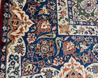 #22	Yazd 10'x13'' Hand-knotted Rug - w/birds 	 $1,400.00 
